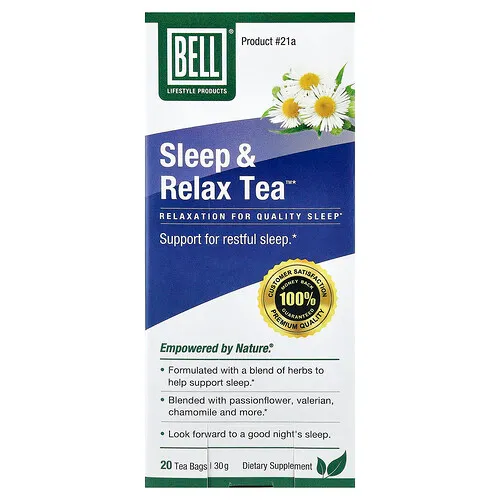 Bell Lifestyle, Té para dormir y relajarse, 20 bolsitas de té, 30 g
