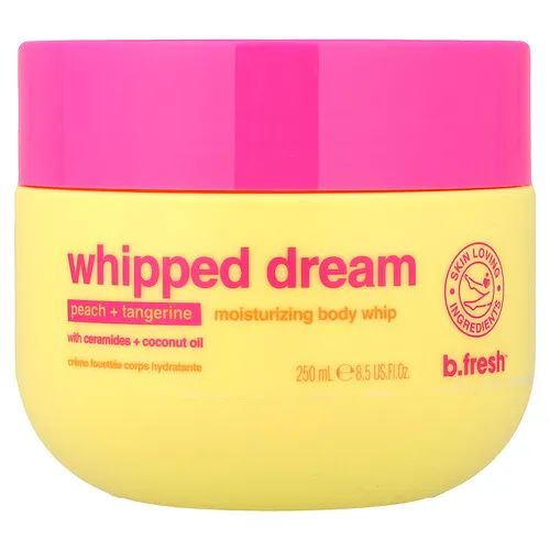 b.fresh, Whipped Dream, Crema batida humectante para el cuerpo, Melocotón y mandarina, 250 ml (8,5 oz. líq.)