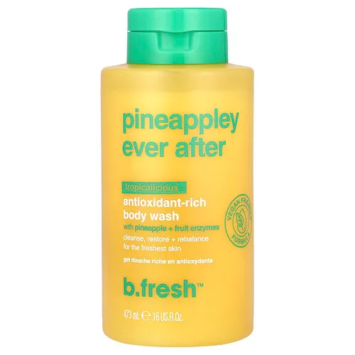 b.fresh, Pineappley Ever After, Jabón líquido para el cuerpo rico en antioxidantes, Tropicalicious, 473 ml (16 oz. líq.)