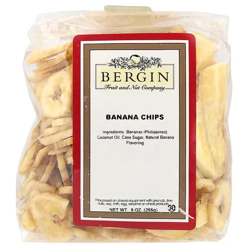 Bergin Fruit and Nut Company, Bocadillos de plátano, 255 g (9 oz)