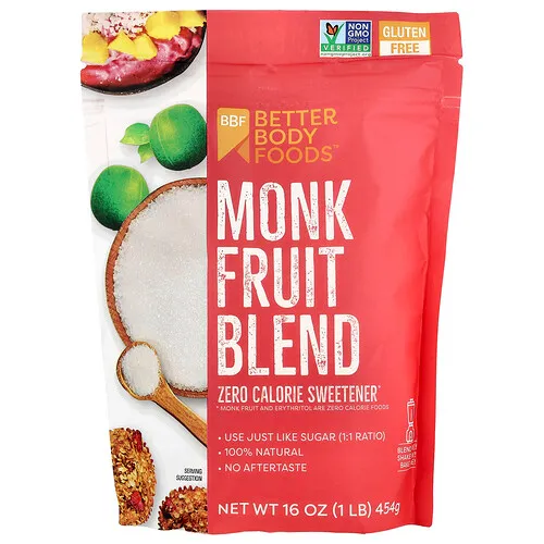 BetterBody Foods, Mezcla de frutas del monje`` 454 g (1 lb)
