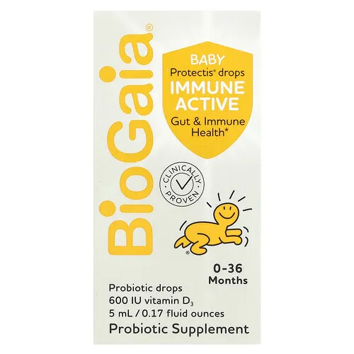BioGaia, Protectis Baby, Gotas probióticas con actividad inmunitaria, De 0 a 36 meses, 5 ml (0,17 oz. líq.)