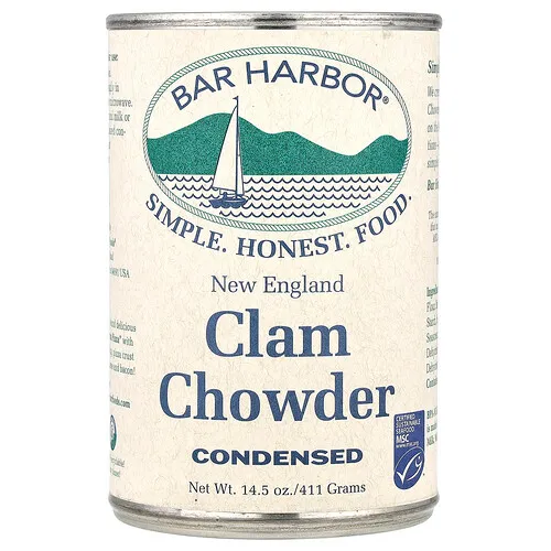 Bar Harbor, Sopa de almejas de Nueva Inglaterra, Condensada, 411 g (14,5 oz)