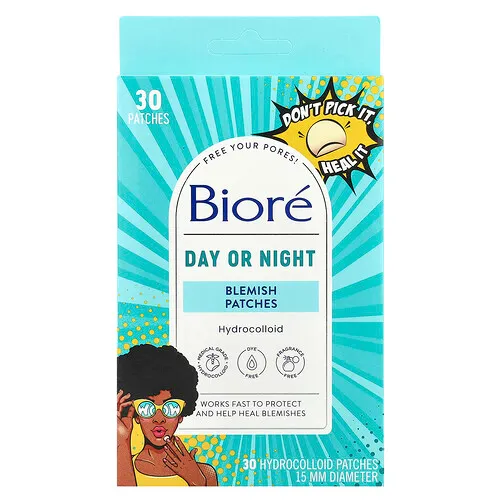Biore, Parches contra las imperfecciones, Día o noche, 30 parches hidrocoloides