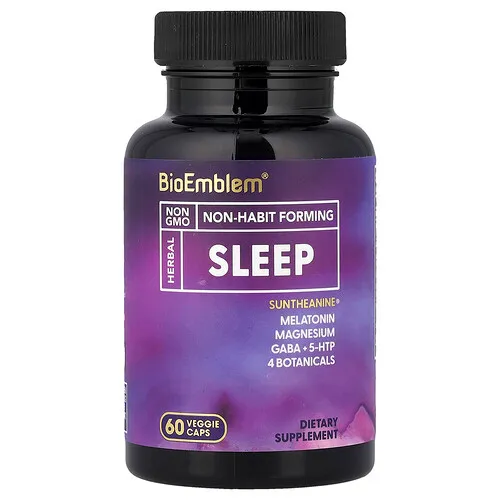 BioEmblem, Suplemento para favorecer el sueño, 60 cápsulas vegetales