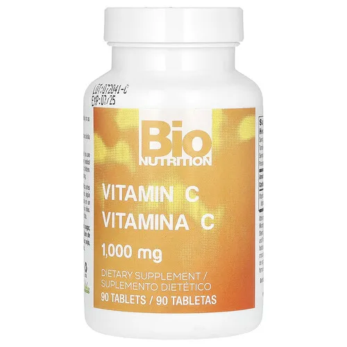 Bio Nutrition, Vitamina C, 90 comprimidos (1000 mg por comprimido)