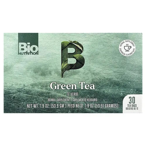 Bio Nutrition, Té verde, 30 bolsitas de té, 53,9 g (1,9 oz)