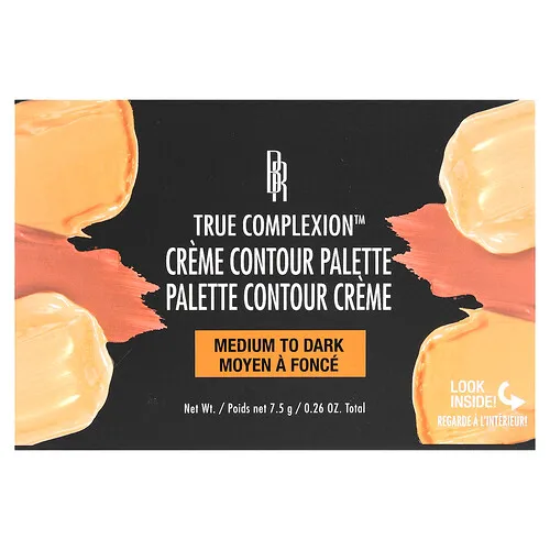 Black Radiance, True Complexion, Paleta de contornos en crema, 8323 Medio a oscuro, 7,5 g (0,26 oz)