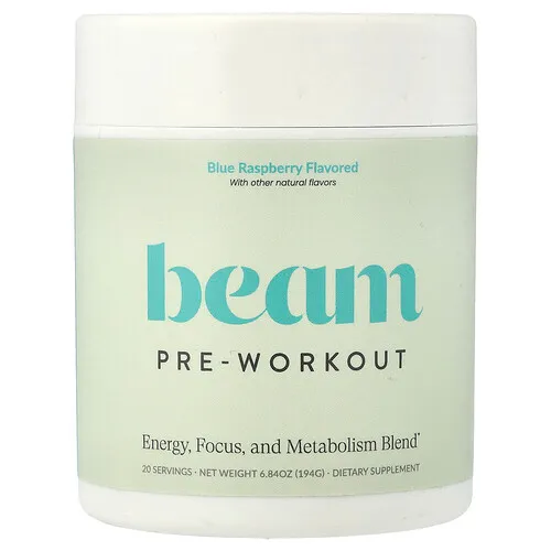 Beam, Preentrenamiento, Frambuesa azul, 194 g (6,84 oz)