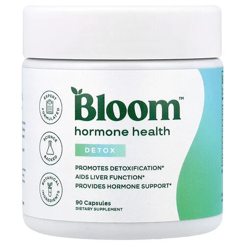 Bloom, Salud hormonal, Desintoxicación, 90 cápsulas