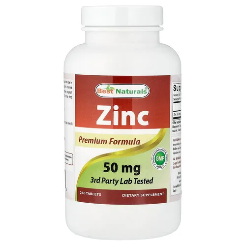 Best Naturals, Zinc, 50 mg, 240 comprimidos