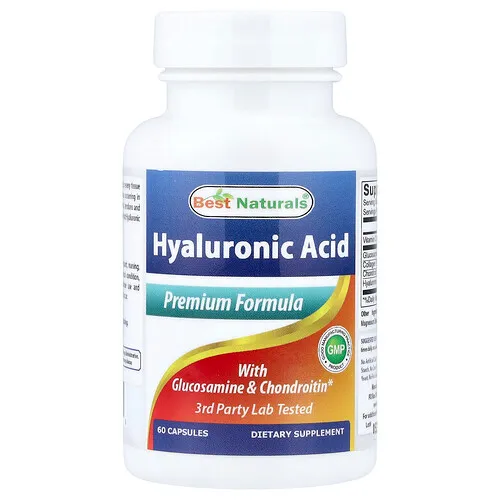 Best Naturals, Ácido hialurónico con glucosamina y condroitina, 60 cápsulas
