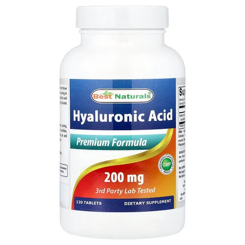 Best Naturals, Ácido hialurónico, 200 mg, 120 comprimidos
