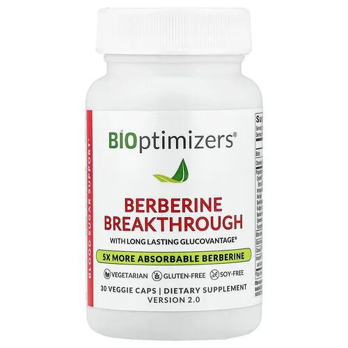 BIOptimizers, Berberina revolucionaria, 30 cápsulas vegetales
