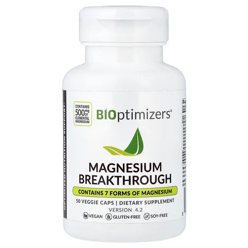 BIOptimizers, Magnesio innovador, 50 cápsulas vegetales