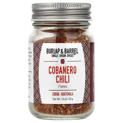 Burlap & Barrel, Hojuelas de chile cobanero, 42 g (1,5 oz)