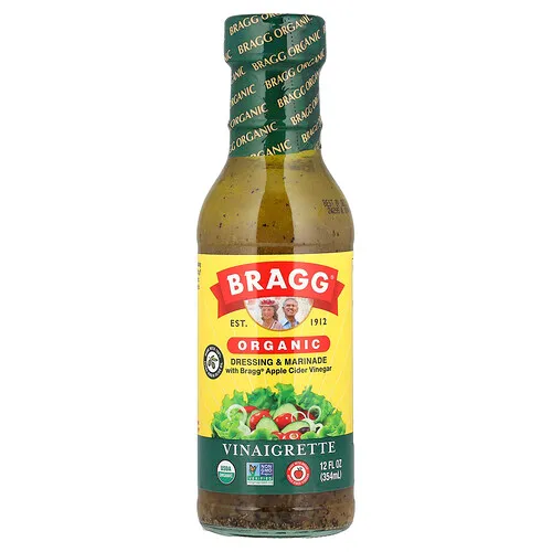 Bragg, Aderezo y adobo orgánico con vinagreta de sidra de manzana de Bragg®, 354 ml (12 oz. líq.)