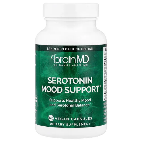 BrainMD, Refuerzo del estado de ánimo con serotonina, 120 cápsulas veganas