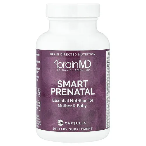 BrainMD, Suplemento prenatal inteligente, 120 cápsulas