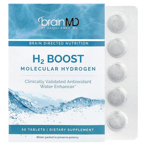 BrainMD, Hidrógeno molecular H2, 30 comprimidos (80 mg por comprimido)