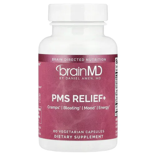 BrainMD, PMS Relief+, 60 cápsulas vegetales