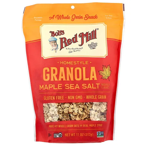 Bob's Red Mill, Granola casera, Sal marina de arce, 312 g (11 oz)