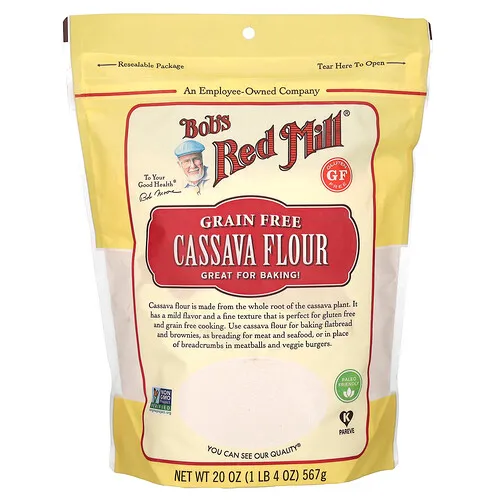 Bob's Red Mill, Harina de yuca, Sin granos, 567 g (20 oz)