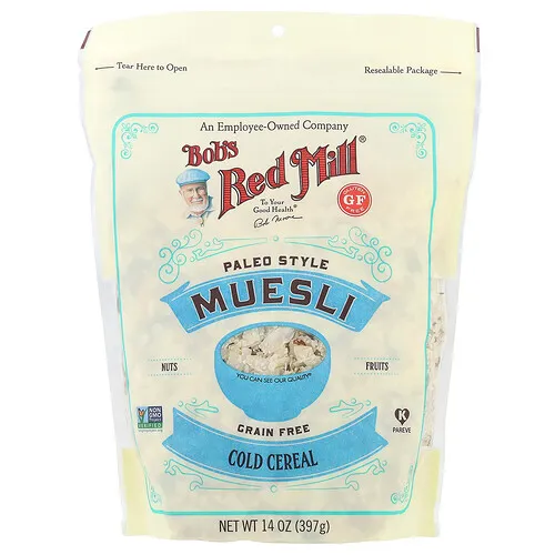Bob's Red Mill, Muesli, Cereal frío, Estilo paleo, 397 g (14 oz)