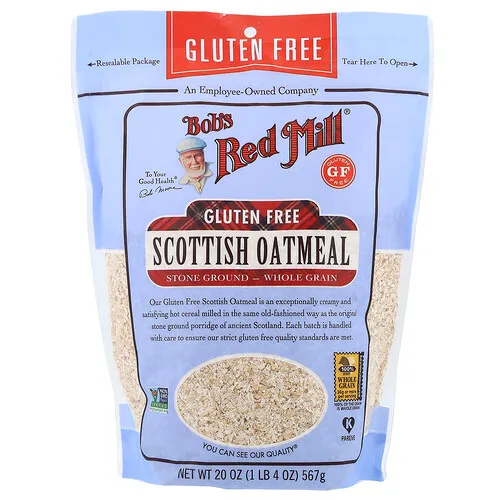 Bob's Red Mill, Avena escocesa, Grano integral, sin gluten, 567 g (20 oz)