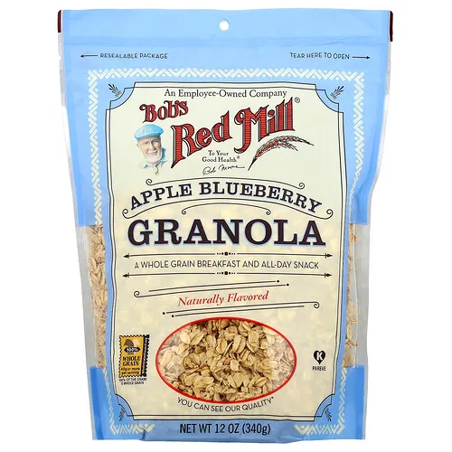 Bob's Red Mill, Granola, Manzana y arándanos azules, 340 g (12 oz)