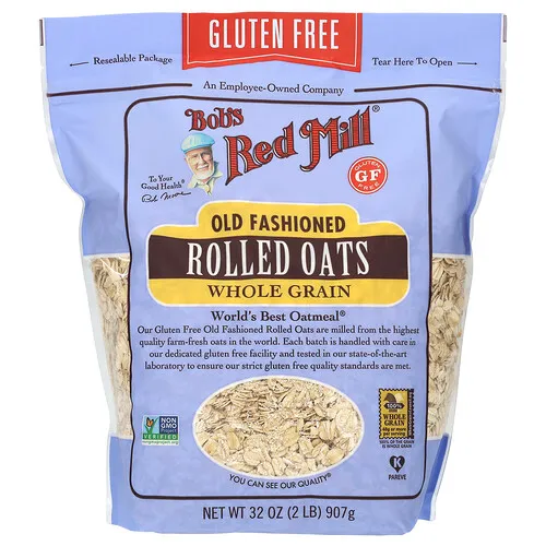 Bob's Red Mill, Avena arrollada tradicional, Grano integral, Sin gluten, 907 g (32 oz)
