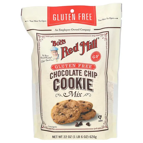 Bob's Red Mill, Mezcla para galletas con chispas de chocolate, Sin gluten, 624 g (22 oz)