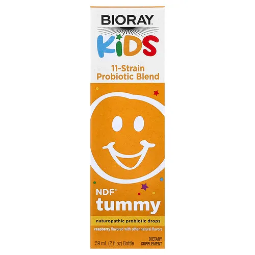 Bioray, Niños, NDF® Tummy, Mezcla de 11 cepas probióticas, Frambuesa, 60 ml (2 oz. líq.)