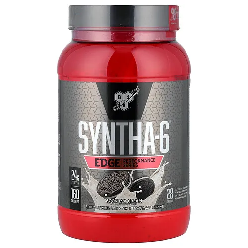 BSN, Syntha-6 Edge®, Mezcla de proteínas en polvo, Galletas y crema, 1,12 kg (2,47 lb)