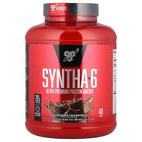 BSN, Syntha-6®, Matriz de proteína ultraprémium, Masa para pastel de chocolate, 2,27 kg (5 lb)