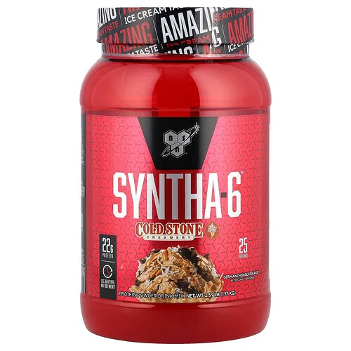 BSN, Syntha-6, Crema fría con piedras, Schokolatekake alemán, 1,17 kg (2,59 lb)