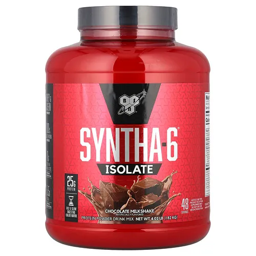 BSN, Aislado de Syntha-6, Mezcla para preparar bebidas con proteína en polvo, Batido de chocolate, 1,82 kg (4,02 lb)