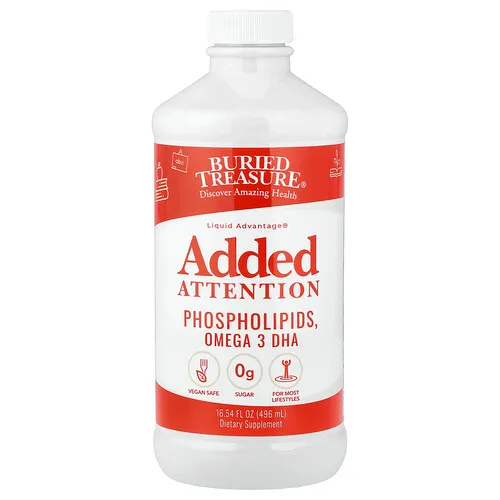 Buried Treasure, Liquid Advantage®, Más atención, Suplemento líquido, 496 ml (16,54 oz. líq.)