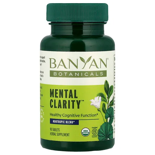 Banyan Botanicals, Mental Clarity™, 90 comprimidos