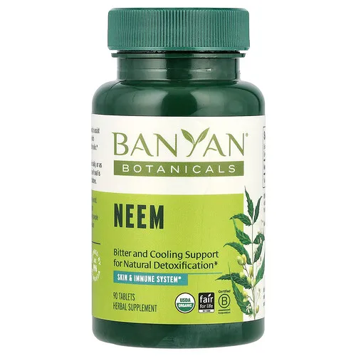 Banyan Botanicals, Nim, 90 comprimidos (500 mg por comprimido)