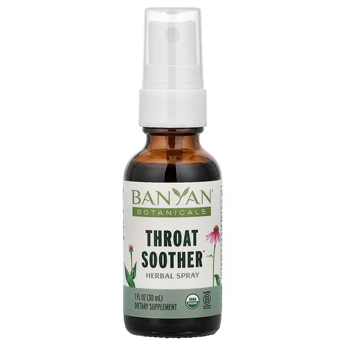 Banyan Botanicals, Spray herbal para calmar la garganta, 30 ml (1 oz. líq.)