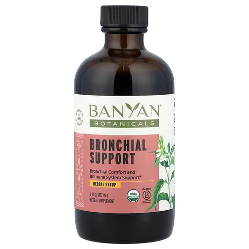 Banyan Botanicals, Jarabe herbal para reforzar los bronquios, 177 ml (6 oz. líq.)