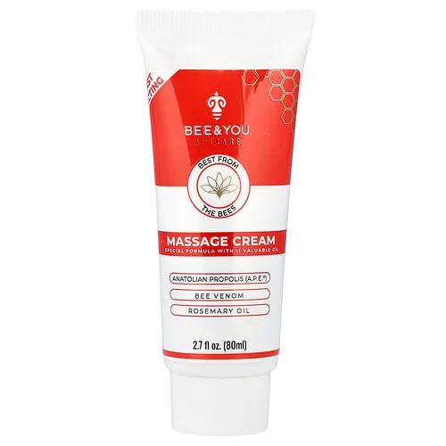 Bee & You, Crema para masajes, 80 ml (2,7 oz. líq.)