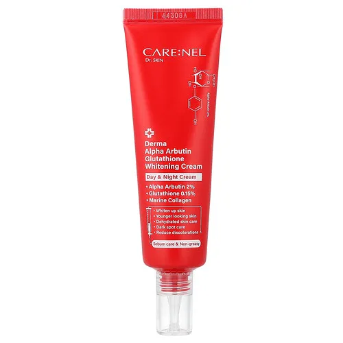 Care:Nel, Derma Alpha Arbutin Glutatión en crema blanqueadora, 45 ml (1,52 oz. Líq.)