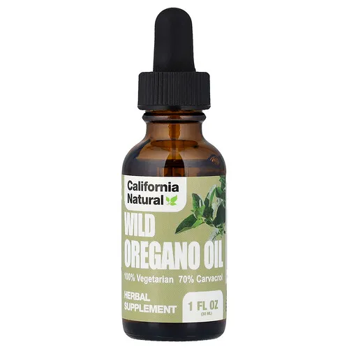 California Natural, Aceite de orégano silvestre, 30 ml (1 oz. líq.)