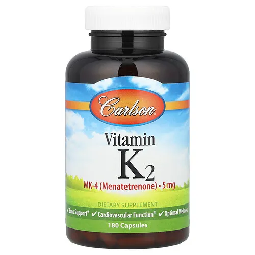 Carlson, Vitamina K2, 5 mg, 180 cápsulas