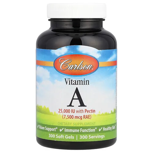 Carlson, Vitamina A, 25.000 UI, 300 cápsulas blandas