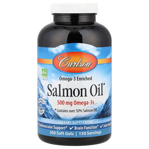 Carlson, Aceite de salmón, 300 cápsulas blandas