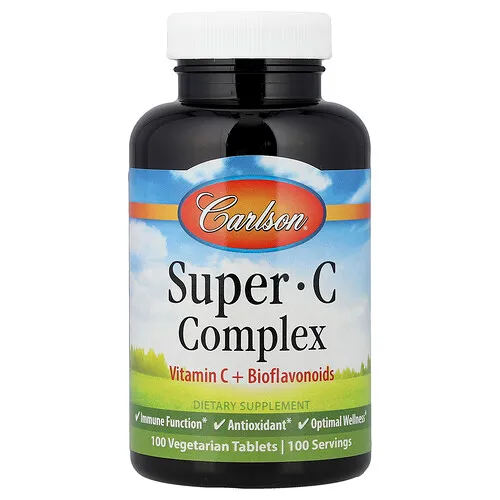 Carlson, Super C Complex`` 100 comprimidos vegetales