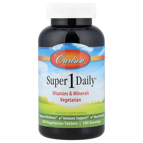 Carlson, Super 1 Daily®, 180 comprimidos vegetales